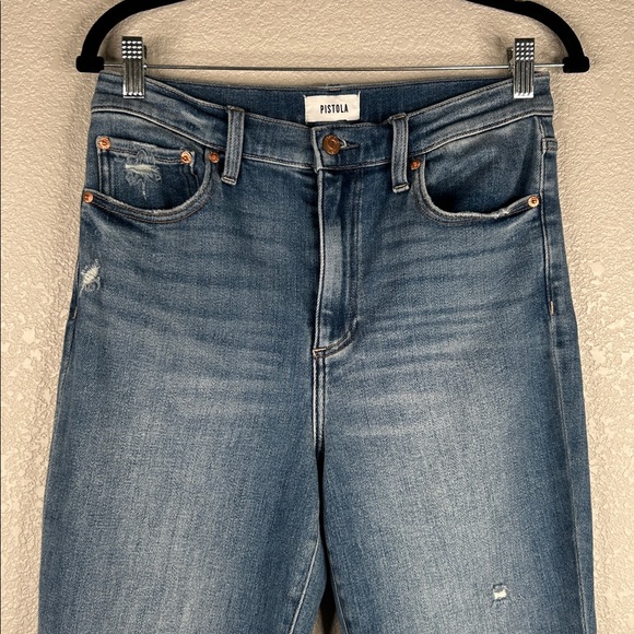 Pistola Lennon Crop Bootcut Jeans Women’s Size 30 Fling Wash High Rise - Picture 2 of 8